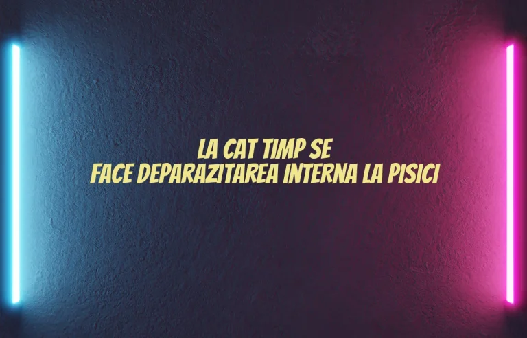 la cat timp se face deparazitarea interna la pisici